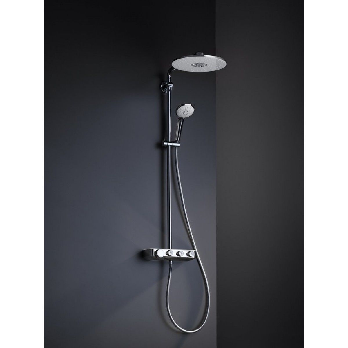 Душевая стойка Grohe Euphoria SmartControl 310 Duo 26507LS0 (с термостатом), хром/белый