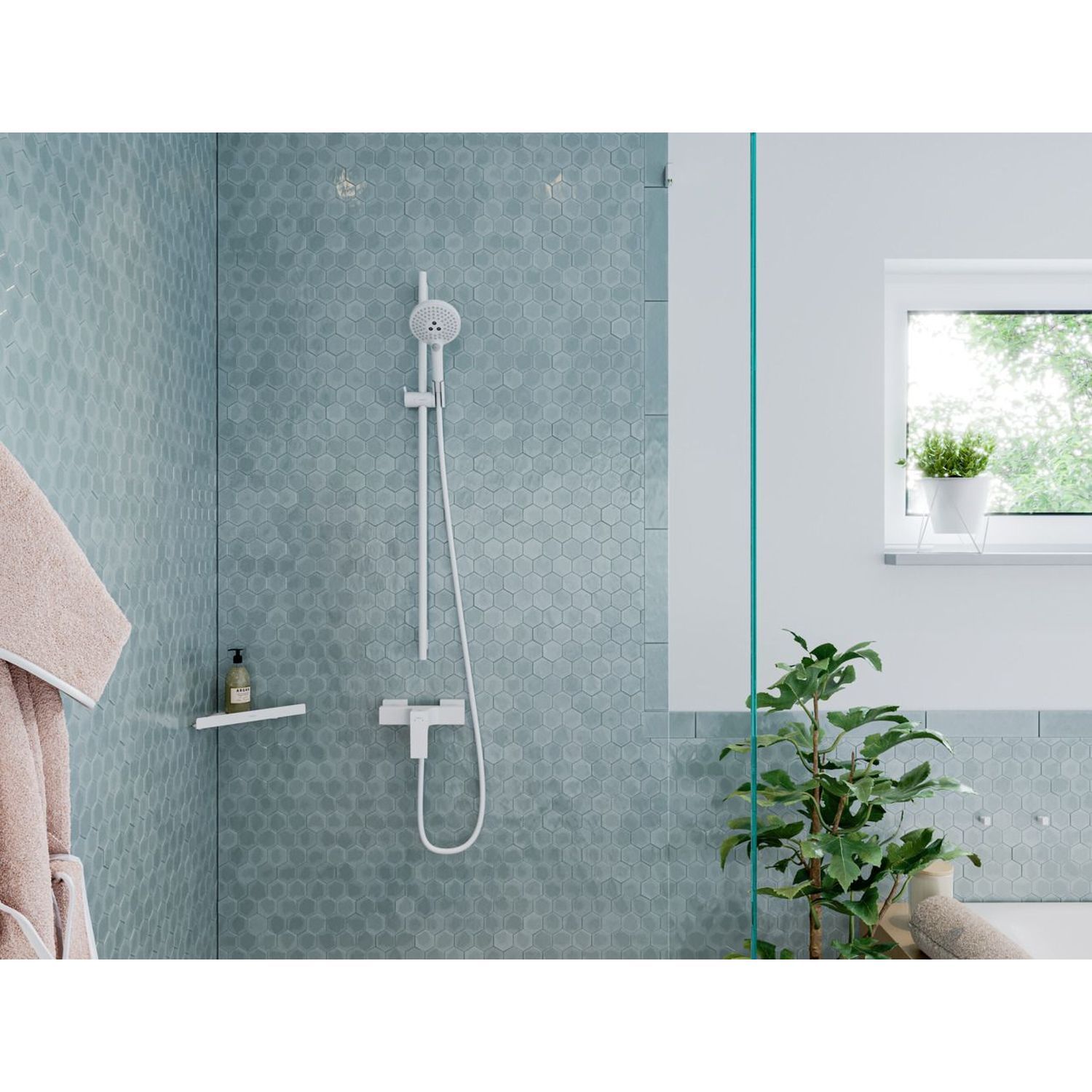 Смеситель для душа Hansgrohe Metropol 32560700, белый