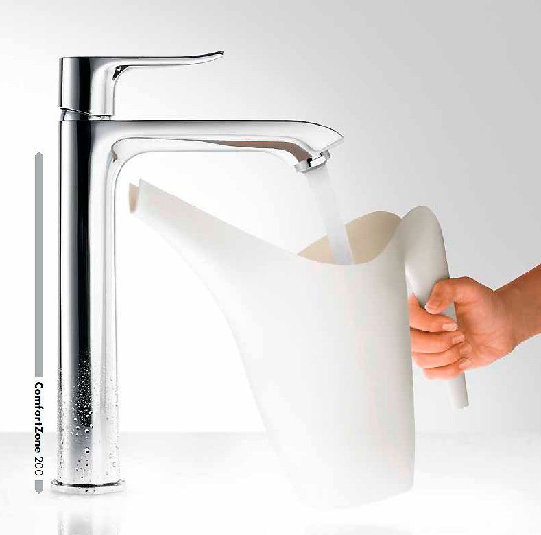 Смеситель для раковины Hansgrohe Metris 31183000 (с донным клапаном)