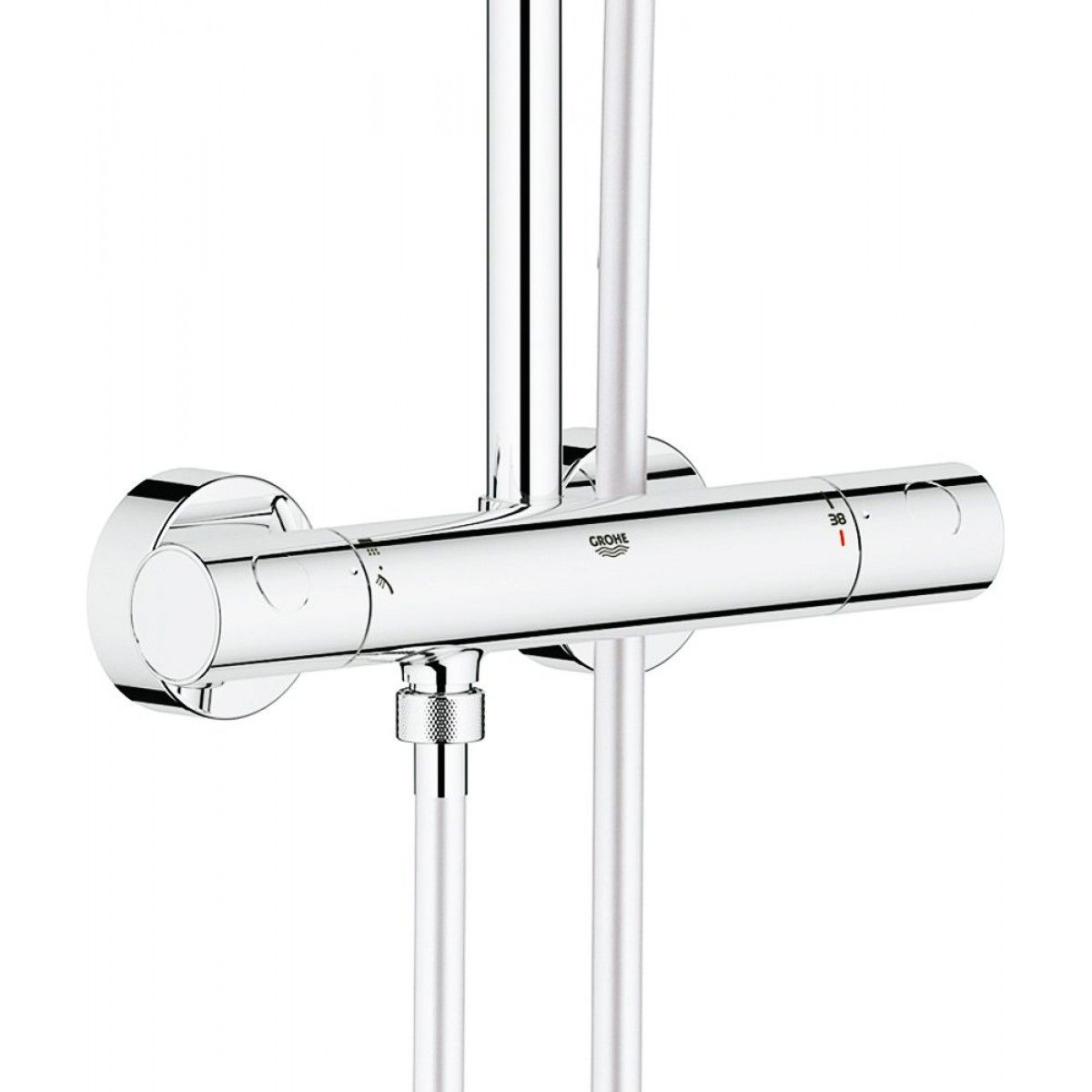 Душевая стойка Grohe Euphoria XXL Cube 230 26187000 (с термостатом), хром