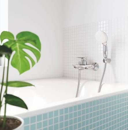 Смеситель для ванны с душем Grohe BauEdge 23604001, хром