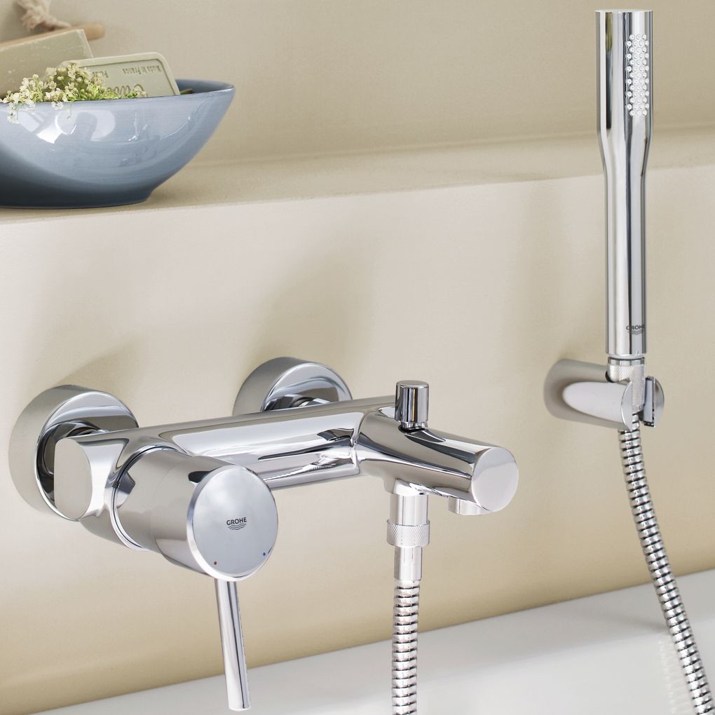 Смеситель для ванны с душем Grohe Concetto 32212001 (с душевым гарнитуром), хром