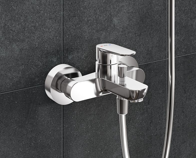 Смеситель для ванны VitrA Flow Soft арт.A42946EXP (без душевого гарнитура), хром