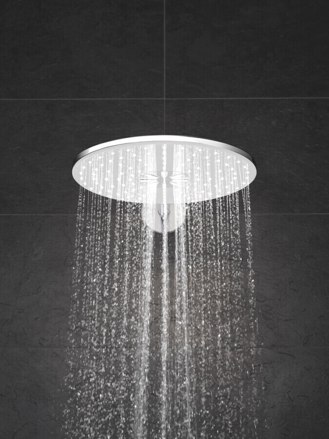 Верхний душ Grohe Rainshower SmartActive 26475LS0, хром/белый