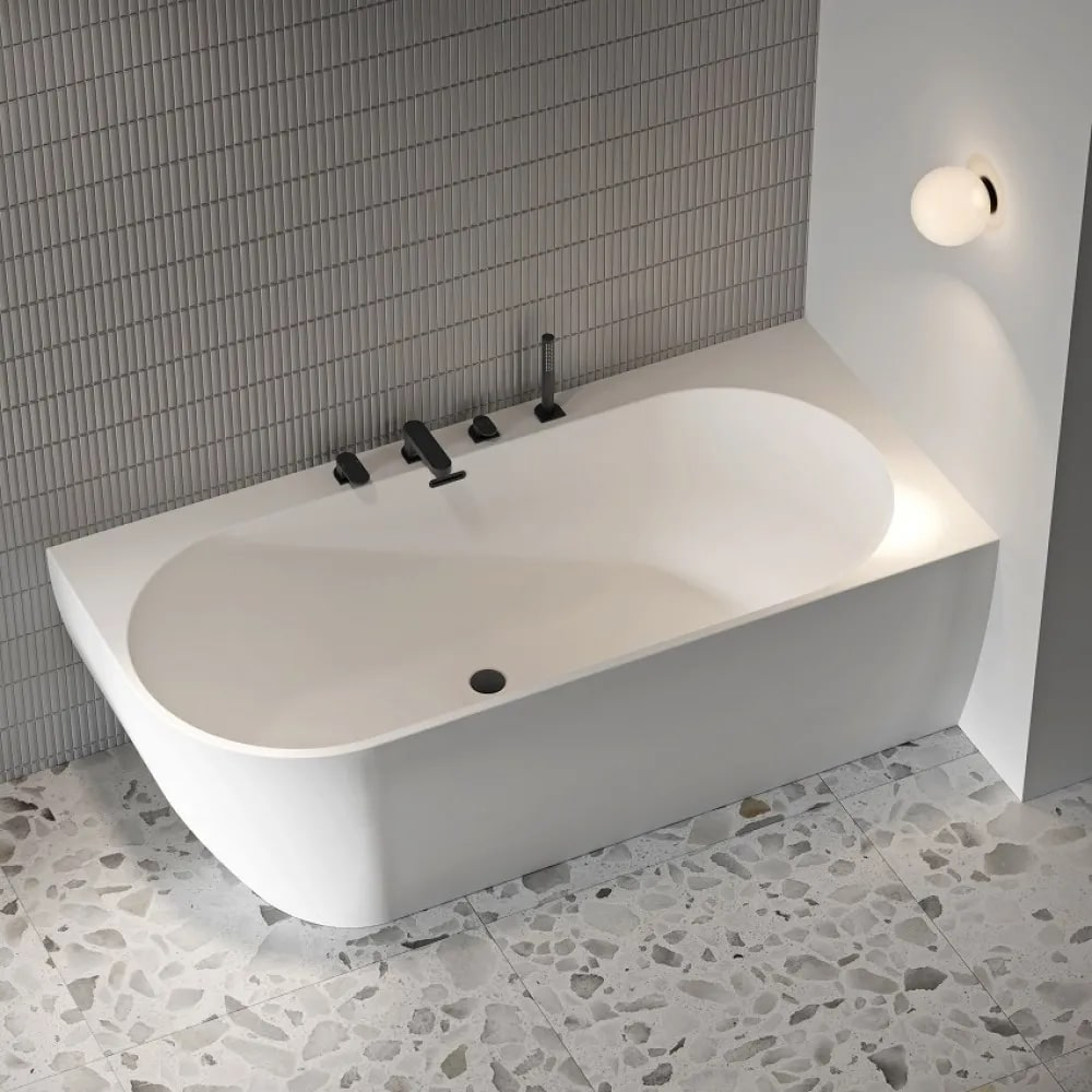 Смеситель на борт ванны Ravak Chrome 025.20BL X070445 (с ручным душем), черный