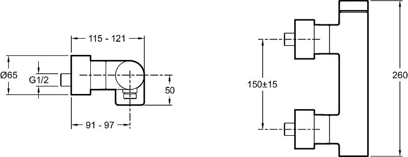 Смеситель для душа Jacob Delafon Composed E73091-TT, титан