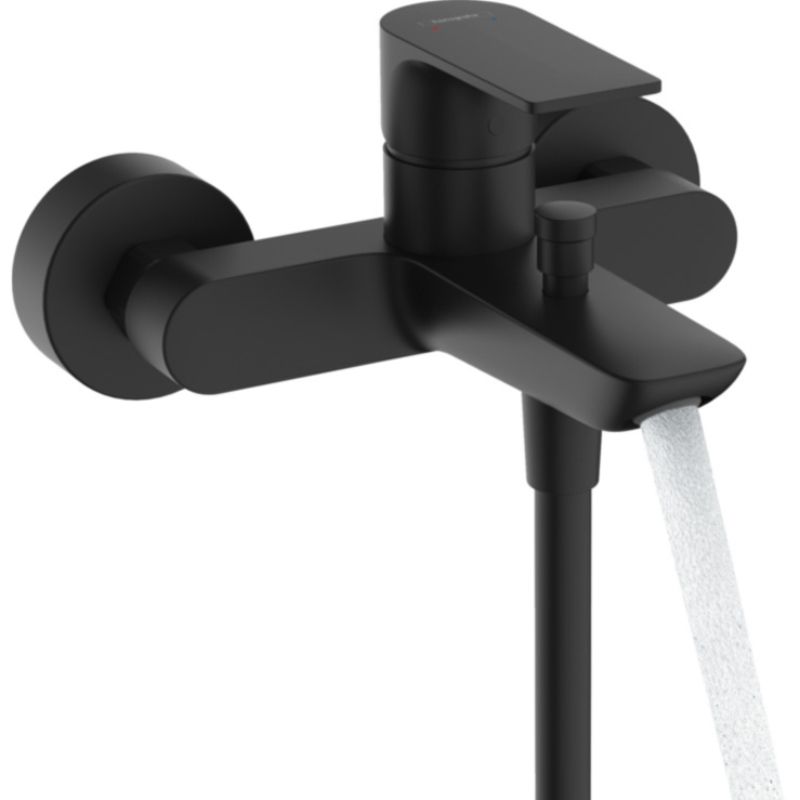 Смеситель для ванны и душа Hansgrohe Rebris E 72450670, матовый черный