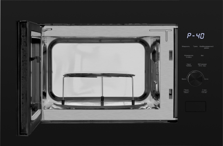 Микроволновая печь встраиваемая Weissgauff HMT-625 Grill, черный