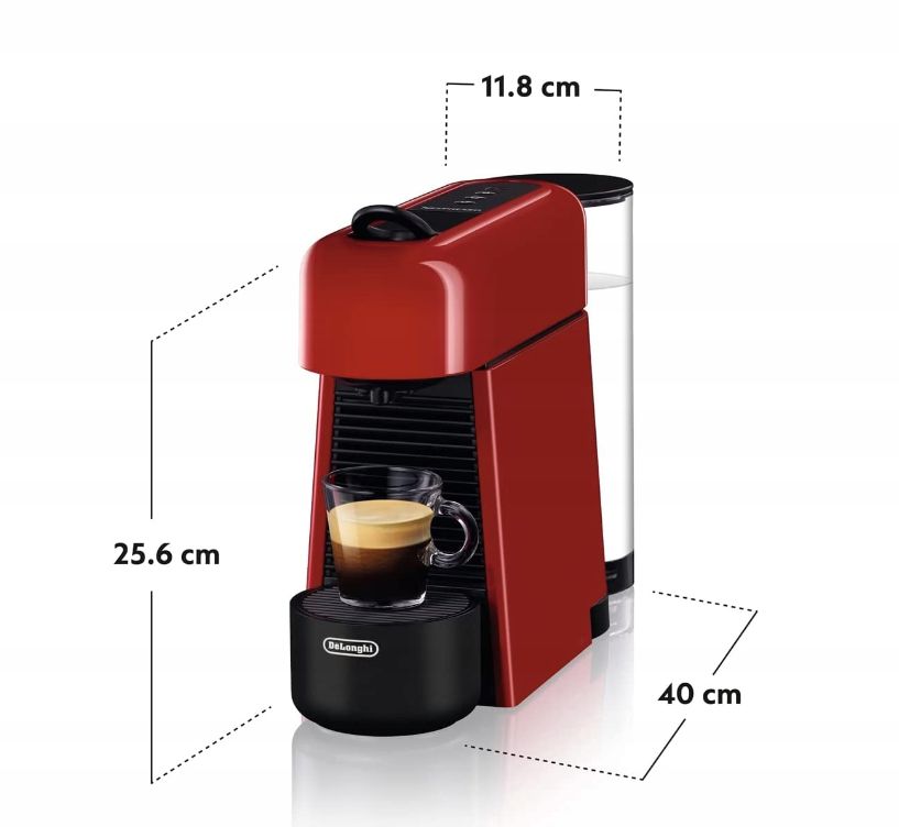 Кофеварка капсульная DeLonghi Essenza Plus EN200.RAE, красный/черный