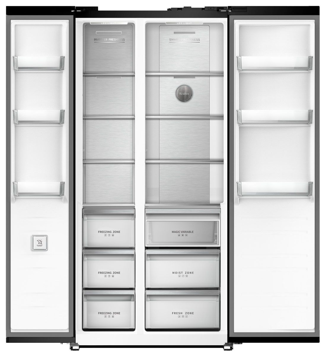 Холодильник Side-by-Side Tesler RCD-547BI Graphite