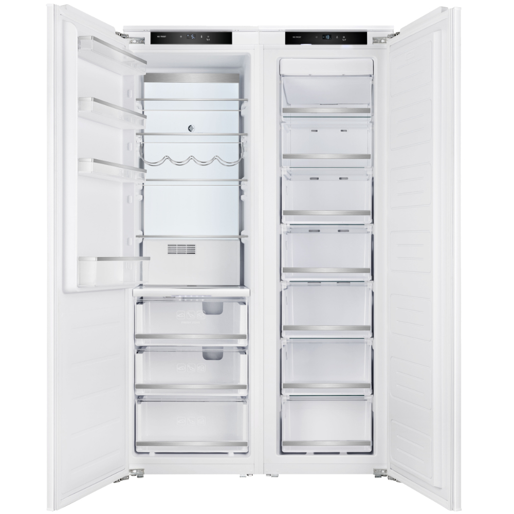 Холодильник Side-by-Side ZUGEL ZRISS481FNF (ZRI1750NF + ZFI17540NF), белый