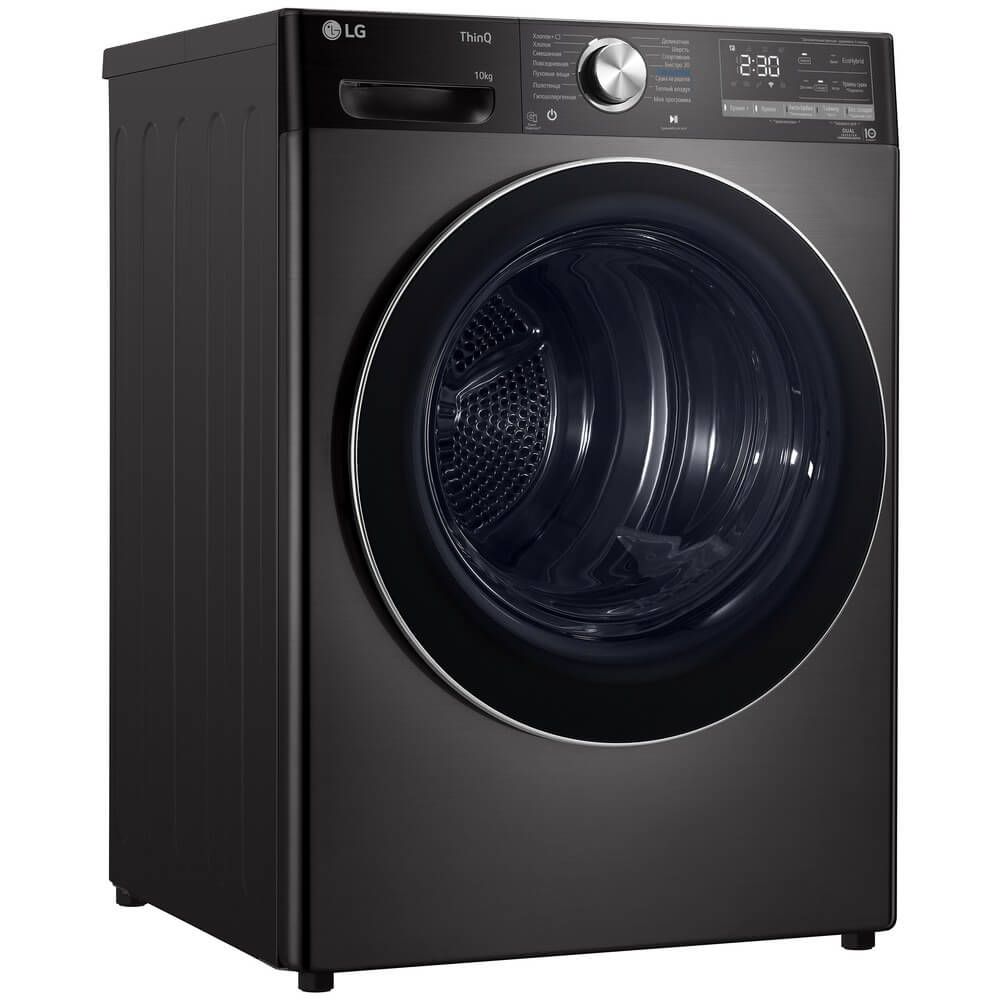 Сушильная машина LG DC10V9V9P, серый/черный