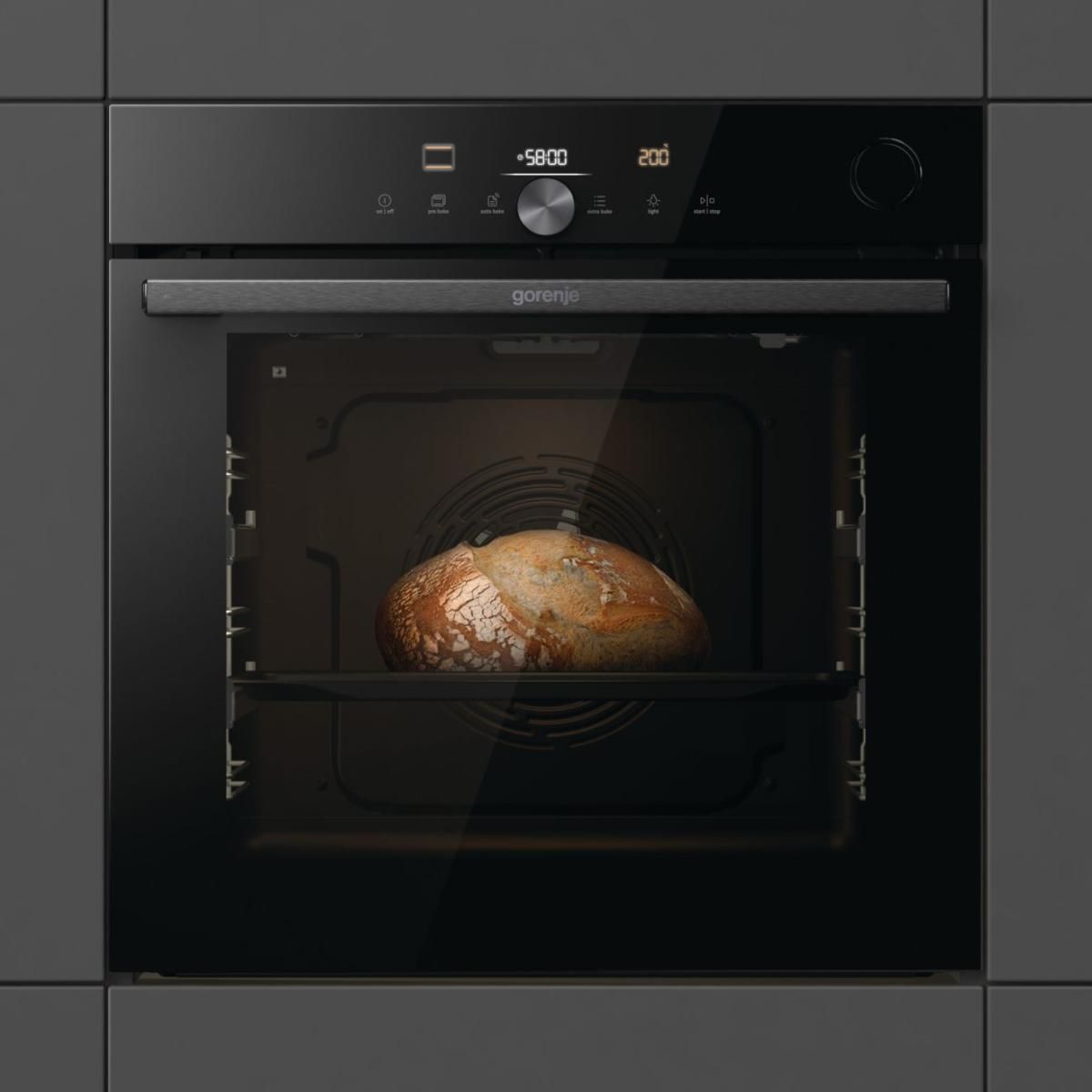 Духовой шкаф электрический Gorenje BPSA6747DGWI, черный