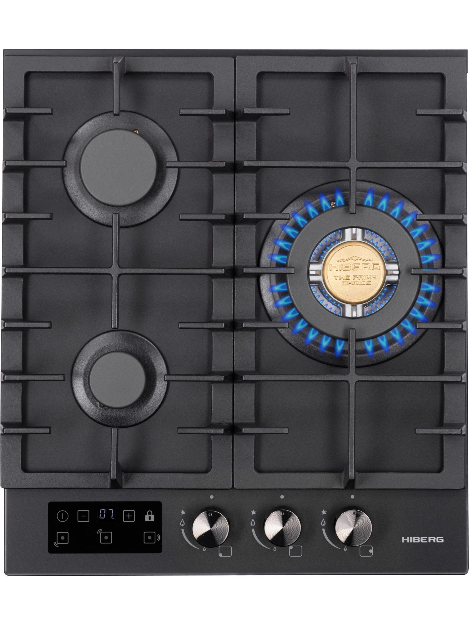 Варочная панель газовая Hiberg VM 4235 B, черный