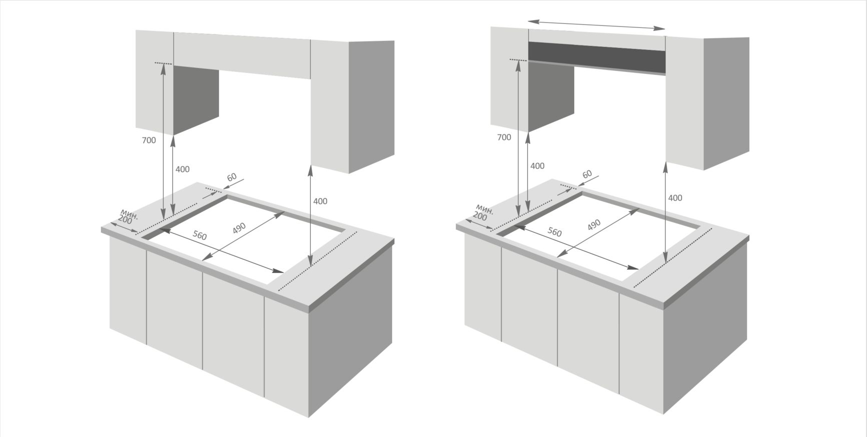 Варочная панель газовая Meferi MGH604BK GLASS COMFORT, черный