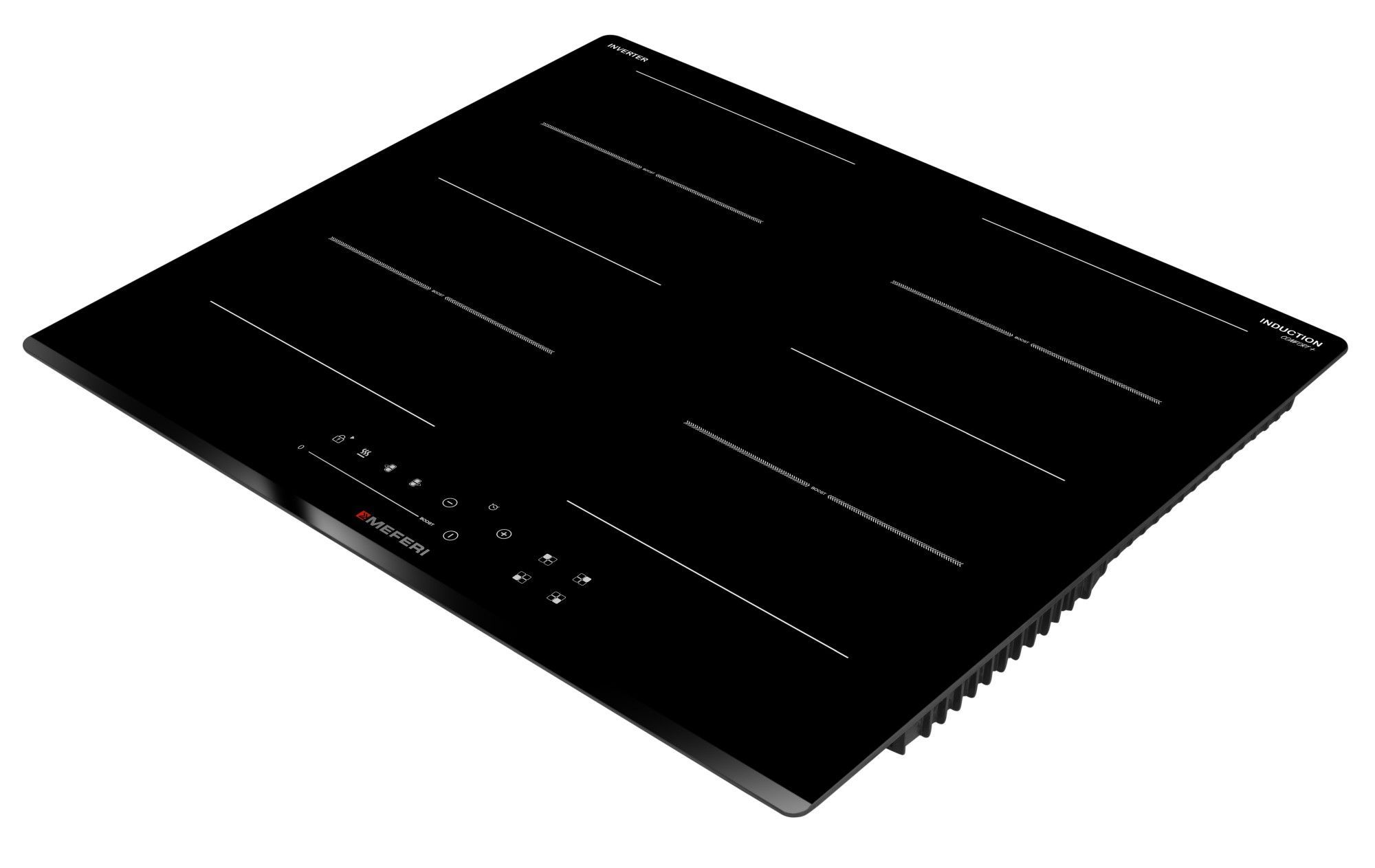 Варочная панель индукционная с инвертором Meferi MIH604BK COMFORT PLUS, черный
