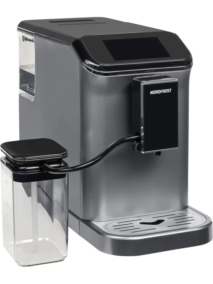 Кофемашина автоматическая NORDFROST HOME 300 GR, черный/серебристый