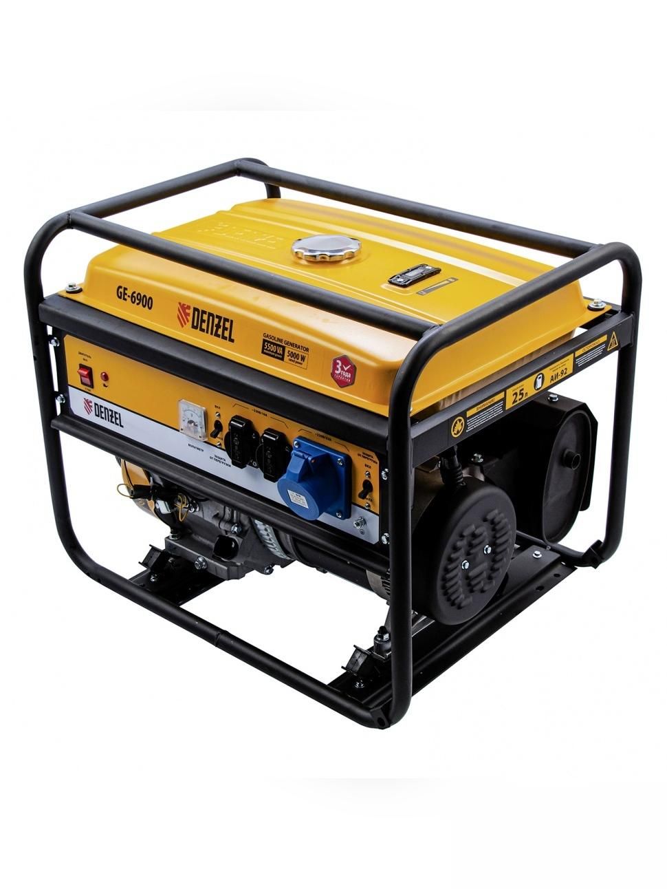 Генератор бензиновый Denzel GE-6900 (94637)