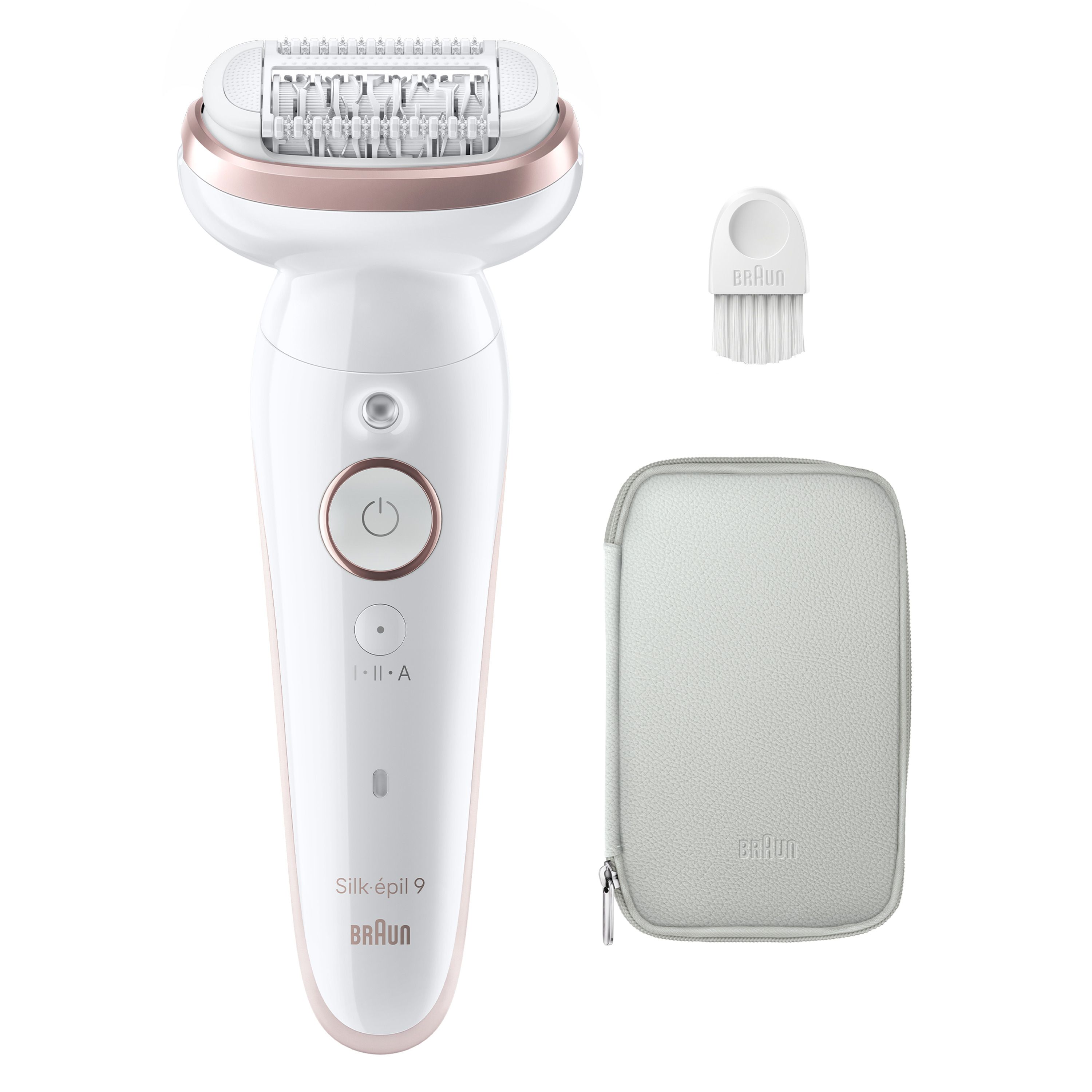 Эпилятор Braun S9 SES 9-000 Flamingo SmartTouch, белый/розовый