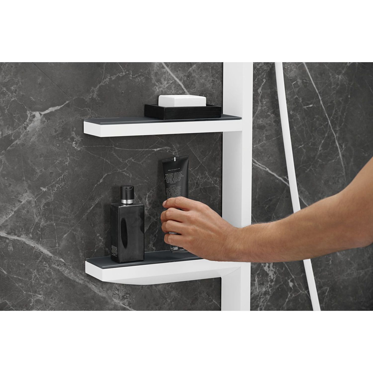 Душевая стойка Hansgrohe 26842700S Rainfinity (с внутренней частью), белый