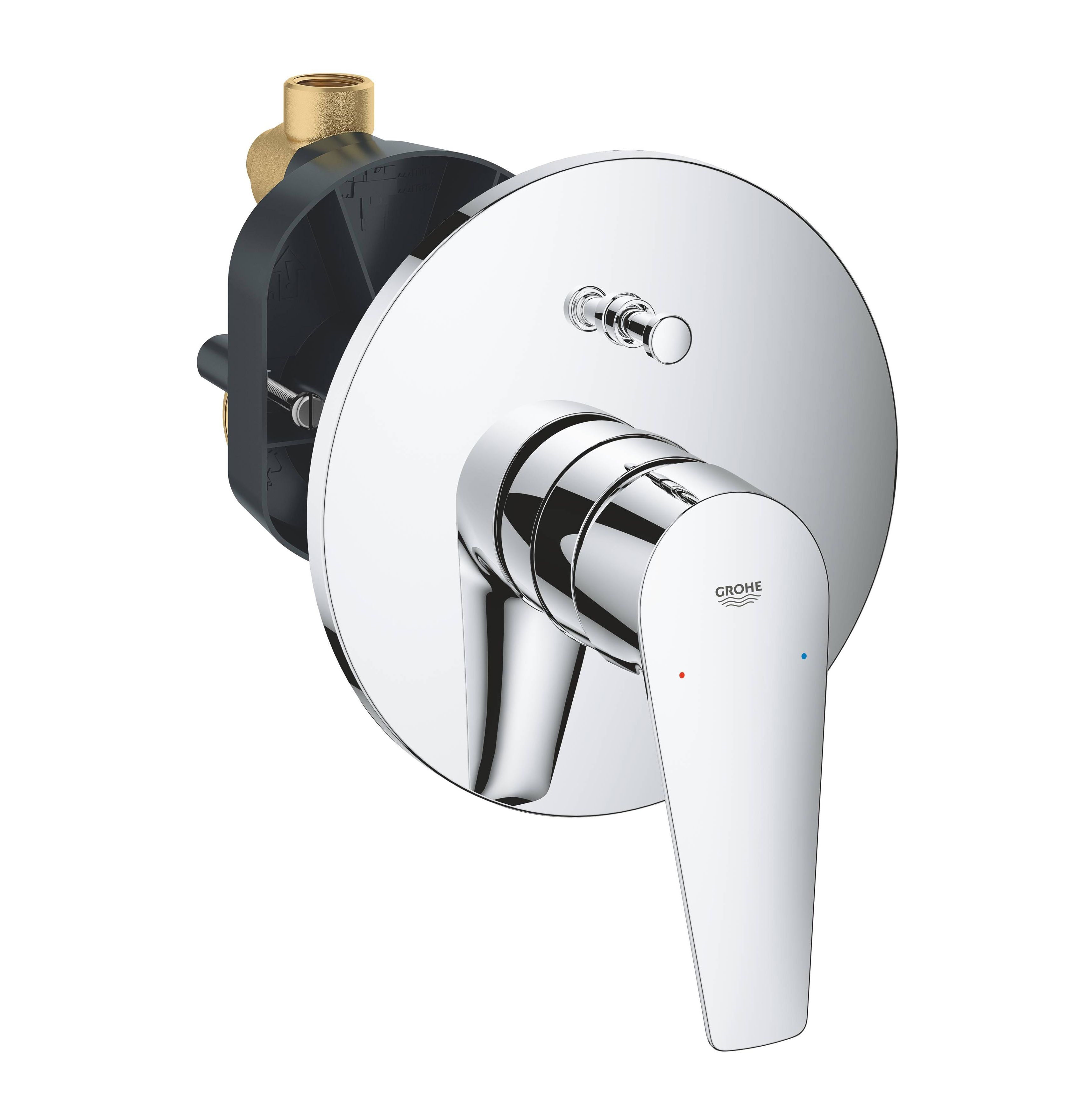 Смеситель для ванны Grohe BauEdge 29079001 (внешняя и встраиваемая части), хром