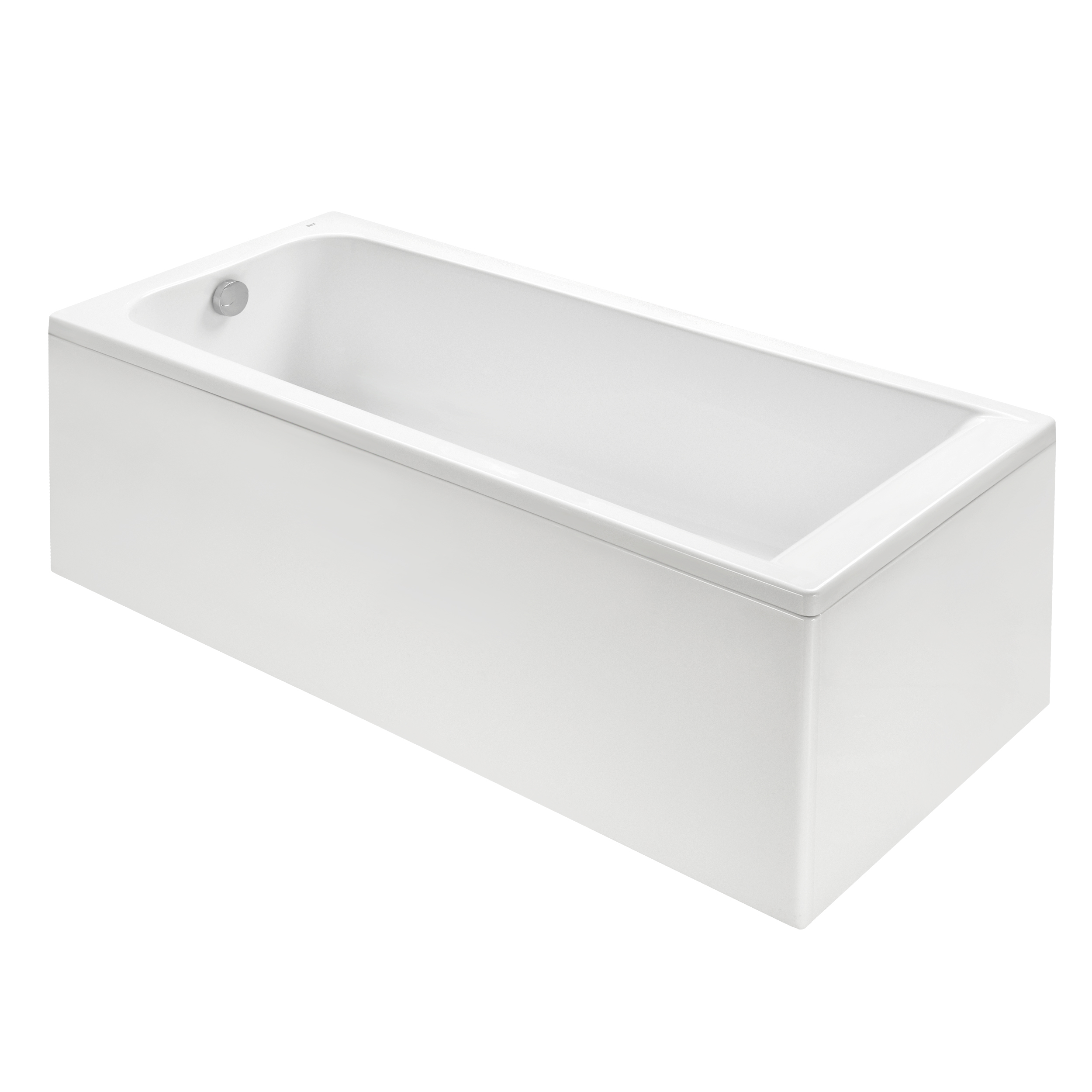 Ванна акриловая Roca Elba 248507000.KAR 170x75 см (с монтаж. комплектом 248513000), белый