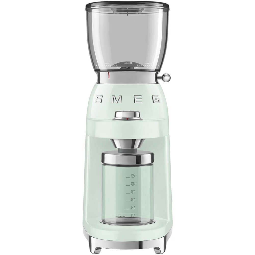 Кофемолка Smeg CGF01PGEU, пастельный зеленый