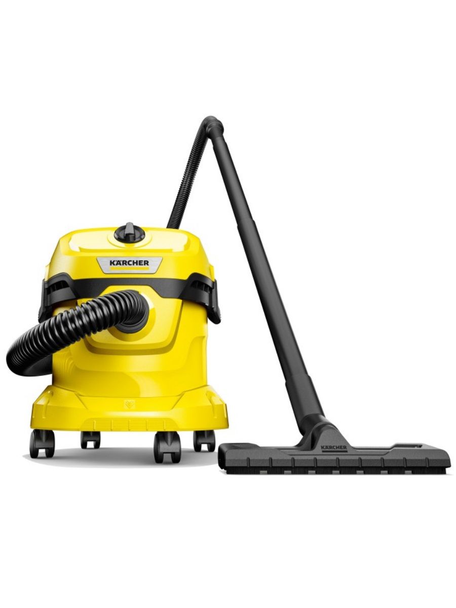 Строительный пылесос Karcher WD 2 Plus V-12/6/18/C Home (1.628-012.0), желтый