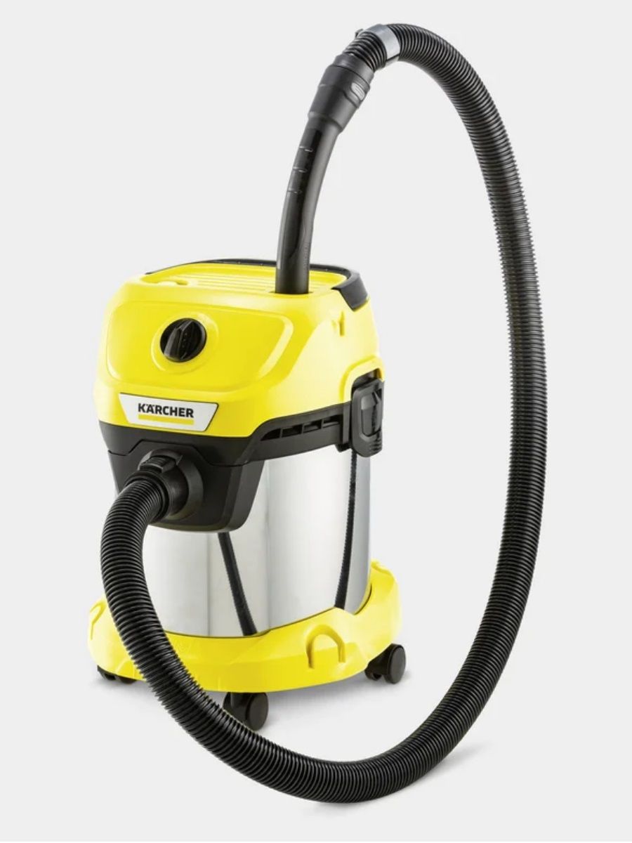Строительный пылесос Karcher WD 3 S V-15/4/20 (1.628-138.0), желтый/серебристый