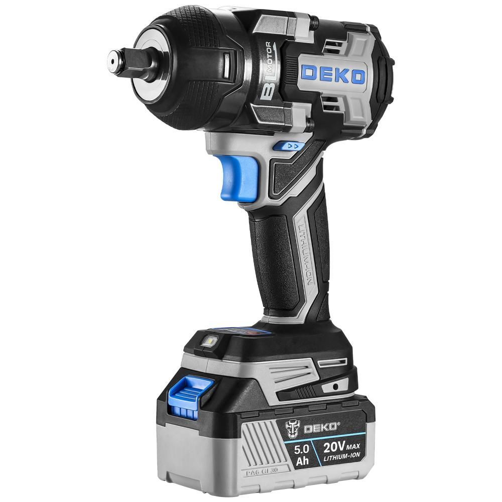 Гайковерт аккумуляторный DEKO ZKIS20 PRO MAX, арт. 083-1088 (кейс, с 2 АКБ и ЗУ)