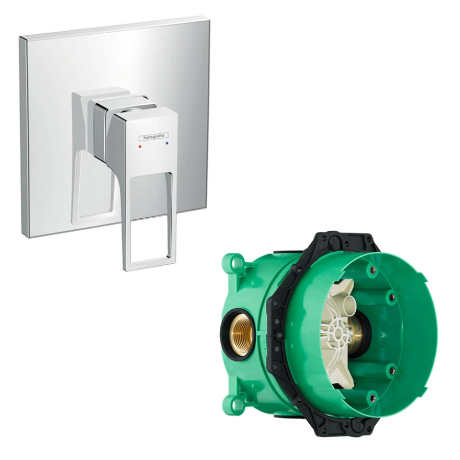 Смеситель для душа Hansgrohe Metropol 74565000S (со скрытой частью 01800180), хром