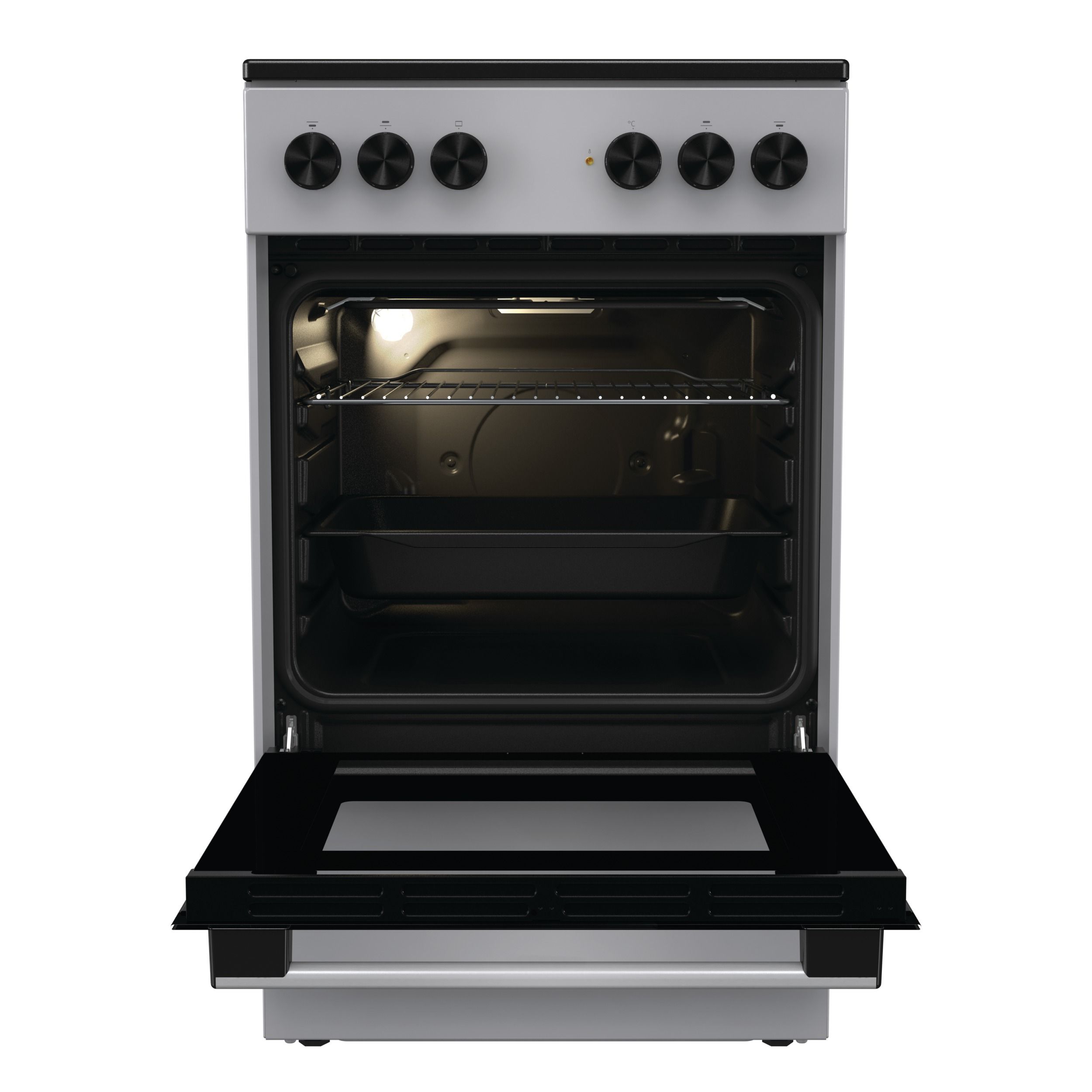 Плита электрическая Gorenje GEC5A12SG, серый/черный