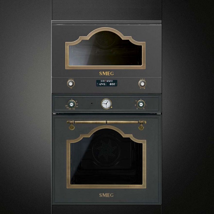 Микроволновая печь встраиваемая Smeg MP722AO, антрацит
