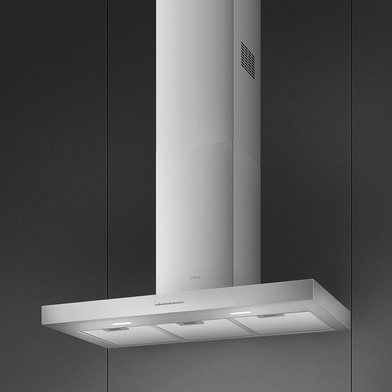 Вытяжка каминная Smeg KBT900XE, нержавеющая сталь