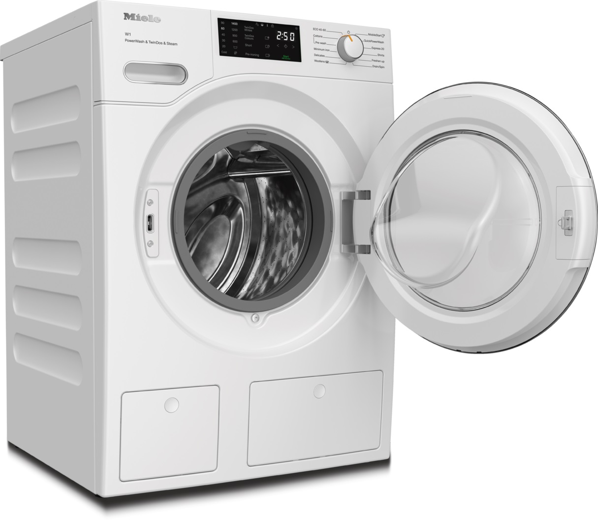Стиральная машина Miele WWG880 WCS PWash&TDos&Steam Lotus White, белый лотос