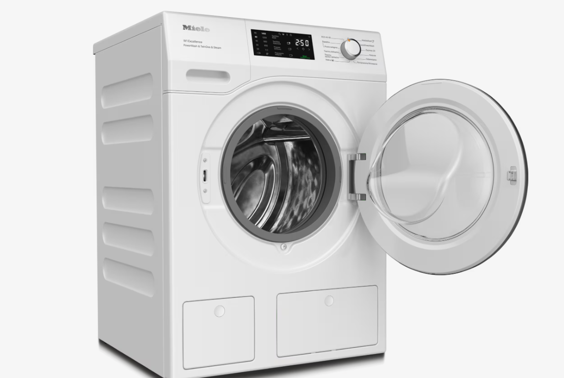 Стиральная машина Miele WEG895 WCS PWash&TDos&Steam Lotus White, белый лотос