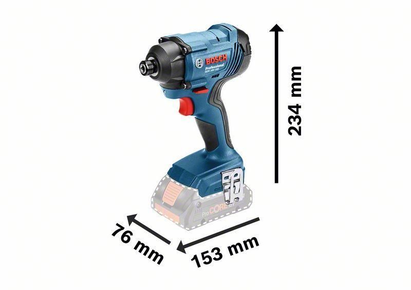 Гайковерт Bosch GDR 180-LI (кейс в комплекте) (06019G5124)