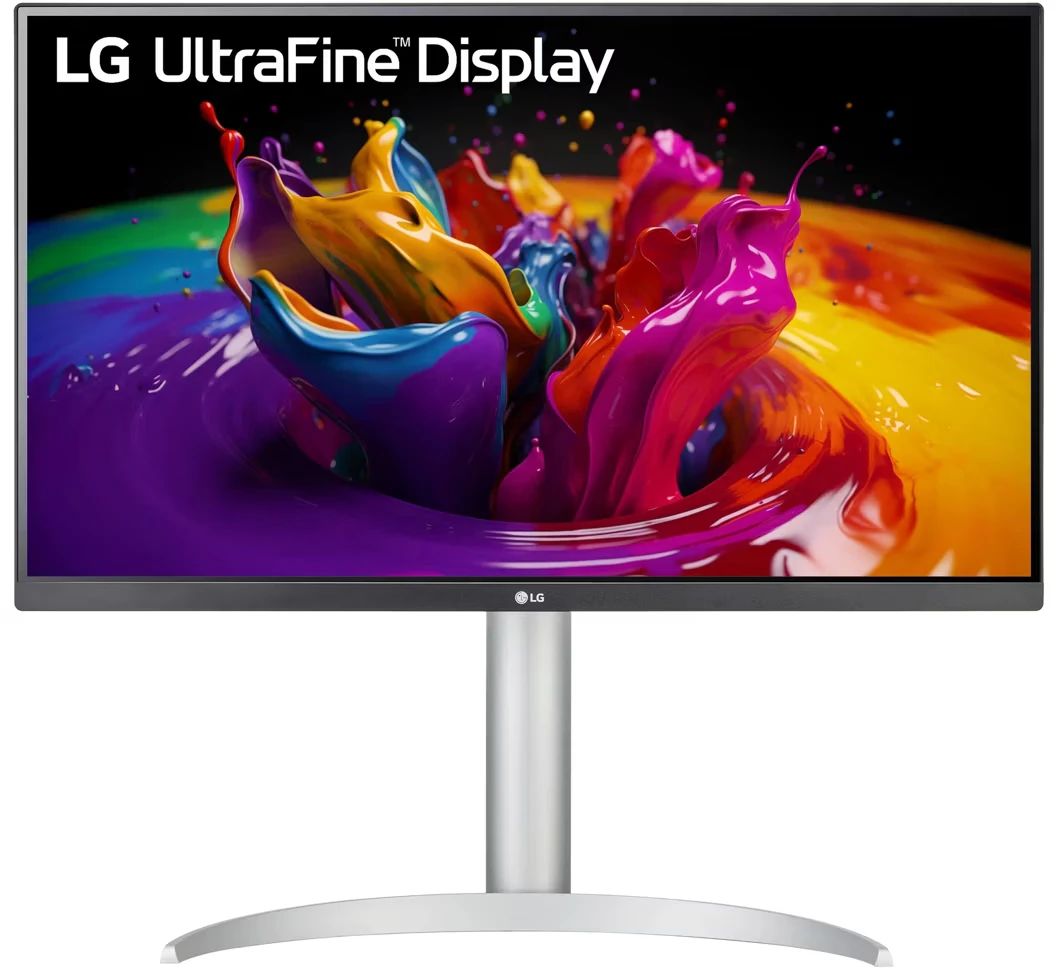 Монитор LG UltraFine 27UP850K-W, серебристый/черный