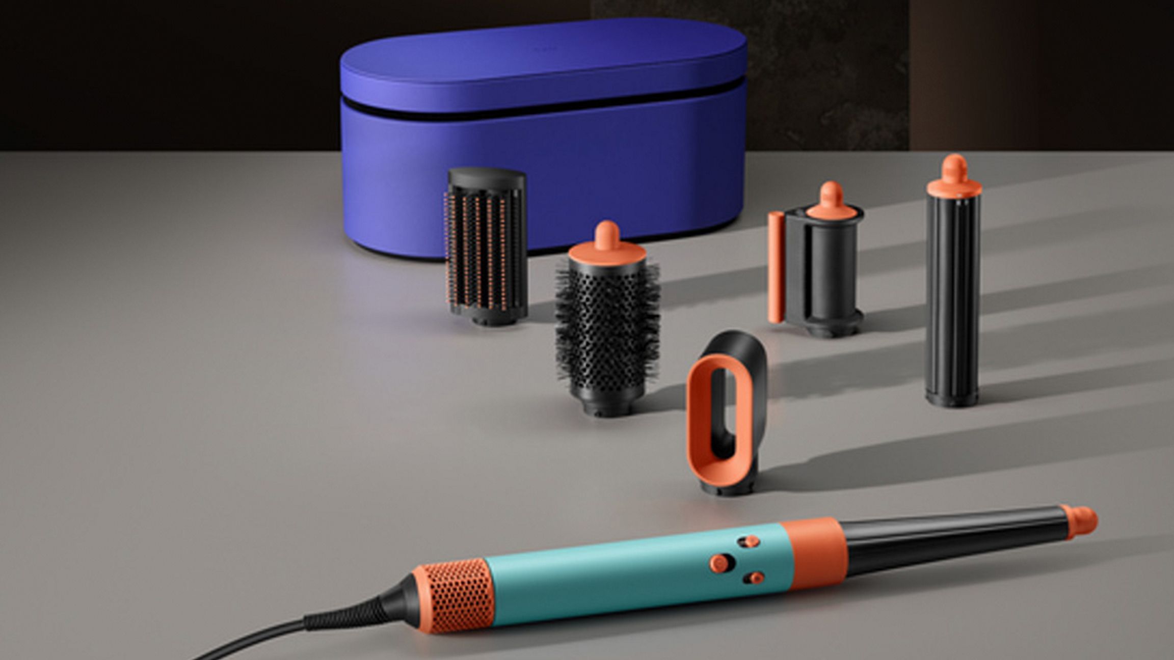 Стайлер Dyson HS08, голубой/оранжевый (533598-01)