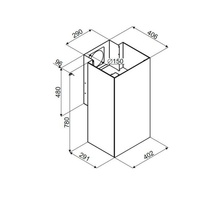 Вытяжка пристенная Maunfeld Bath 402, золотой