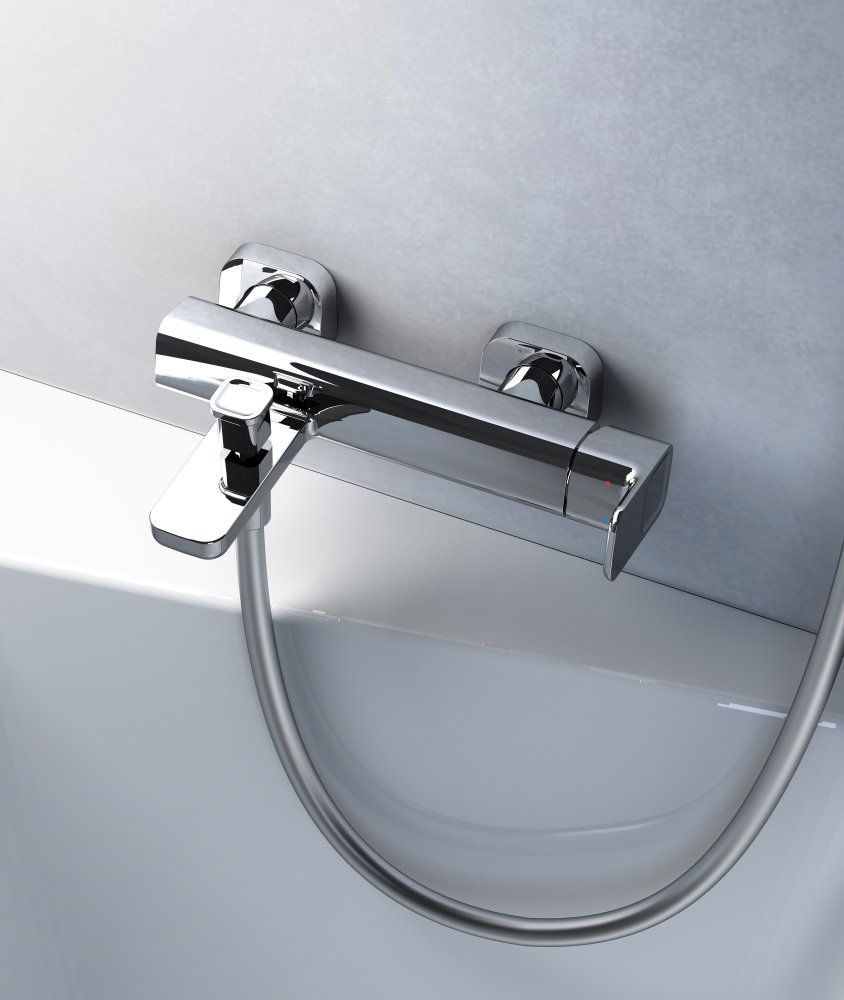 Смеситель для ванны Ravak 10° Free TD F 022.00/150 мм X070131, хром