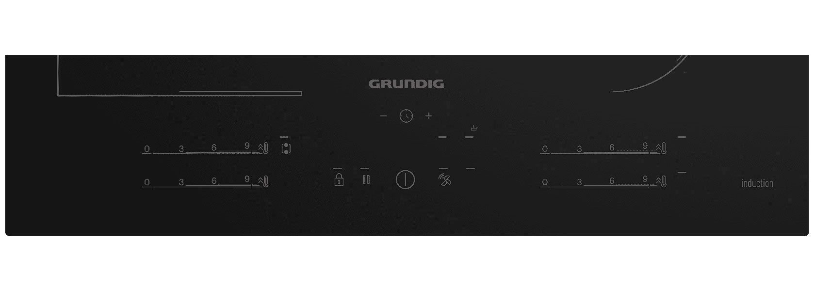 Варочная панель индукционная Grundig GIEI627474PN, черный