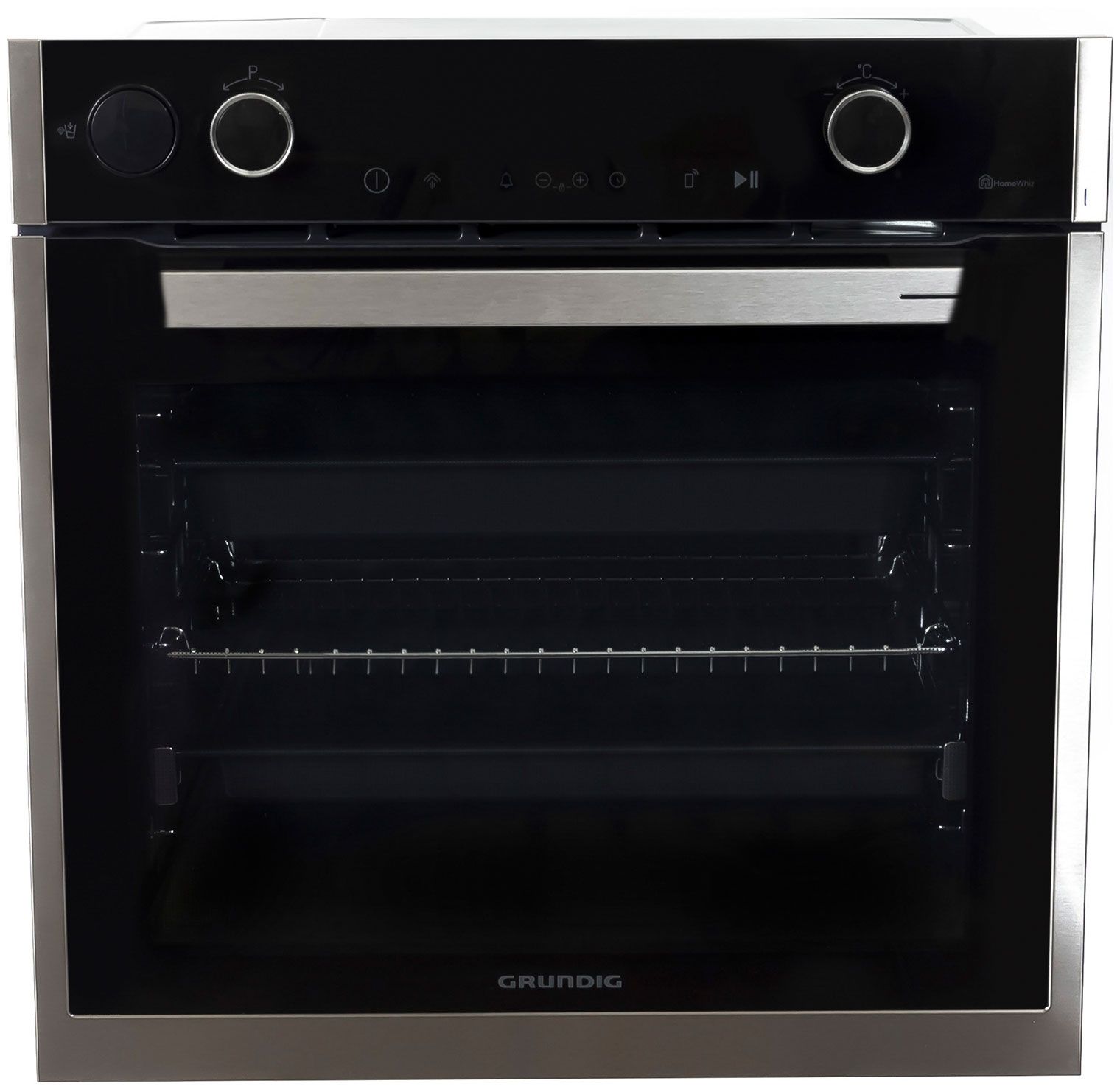 Духовой шкаф электрический Grundig GEBD19401BHI, черный/нержавеющая сталь