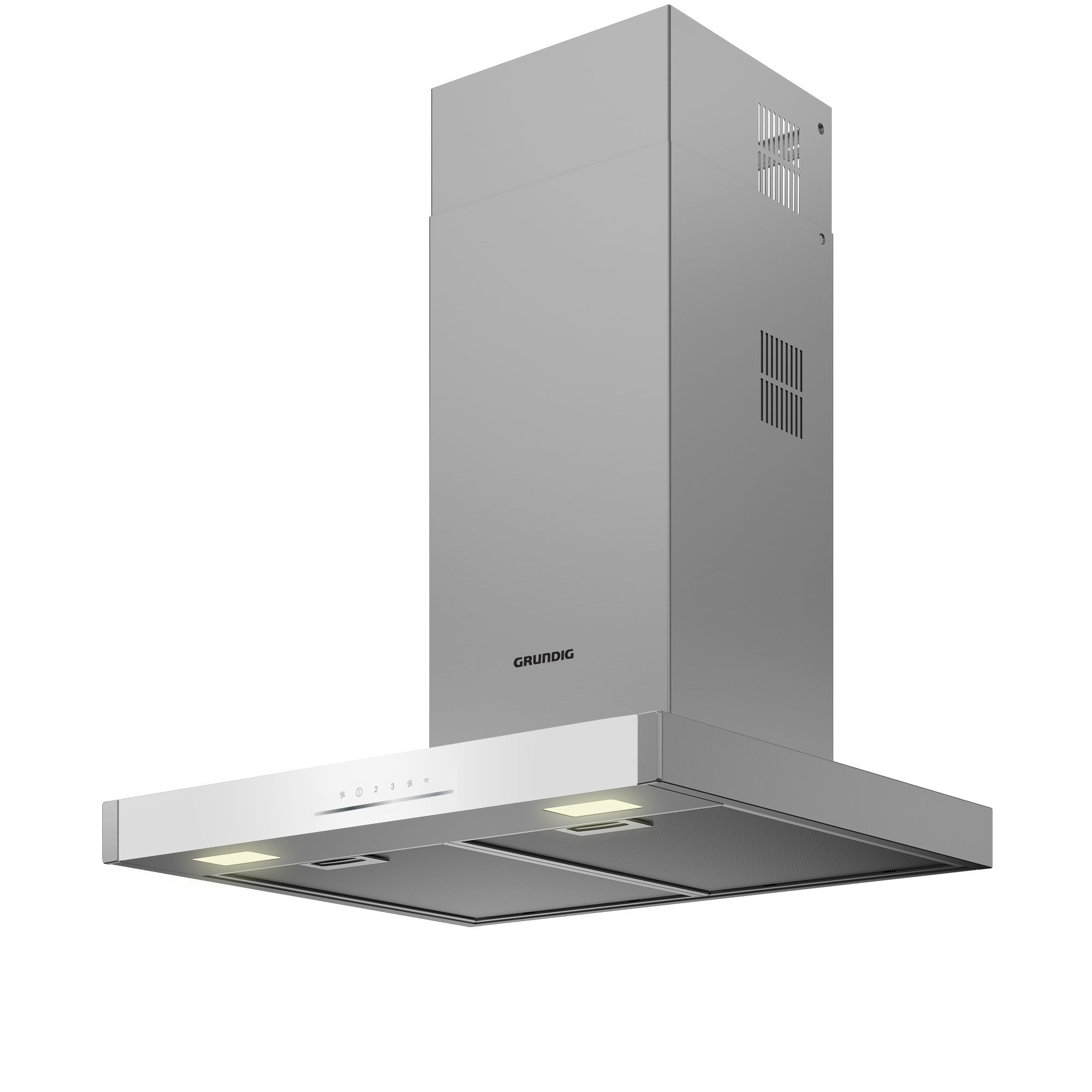 Вытяжка т-образная Grundig GDKP2464BWSC, белый/серебристый