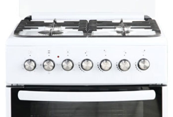 Плита комбинированная De Luxe 606040.00гэ-001 (кр) ЧР, белый