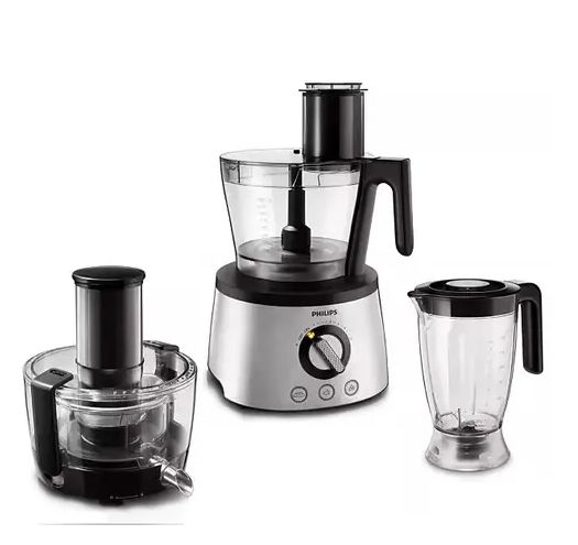 Кухонный комбайн Philips HR7778/01, черный/серебристый