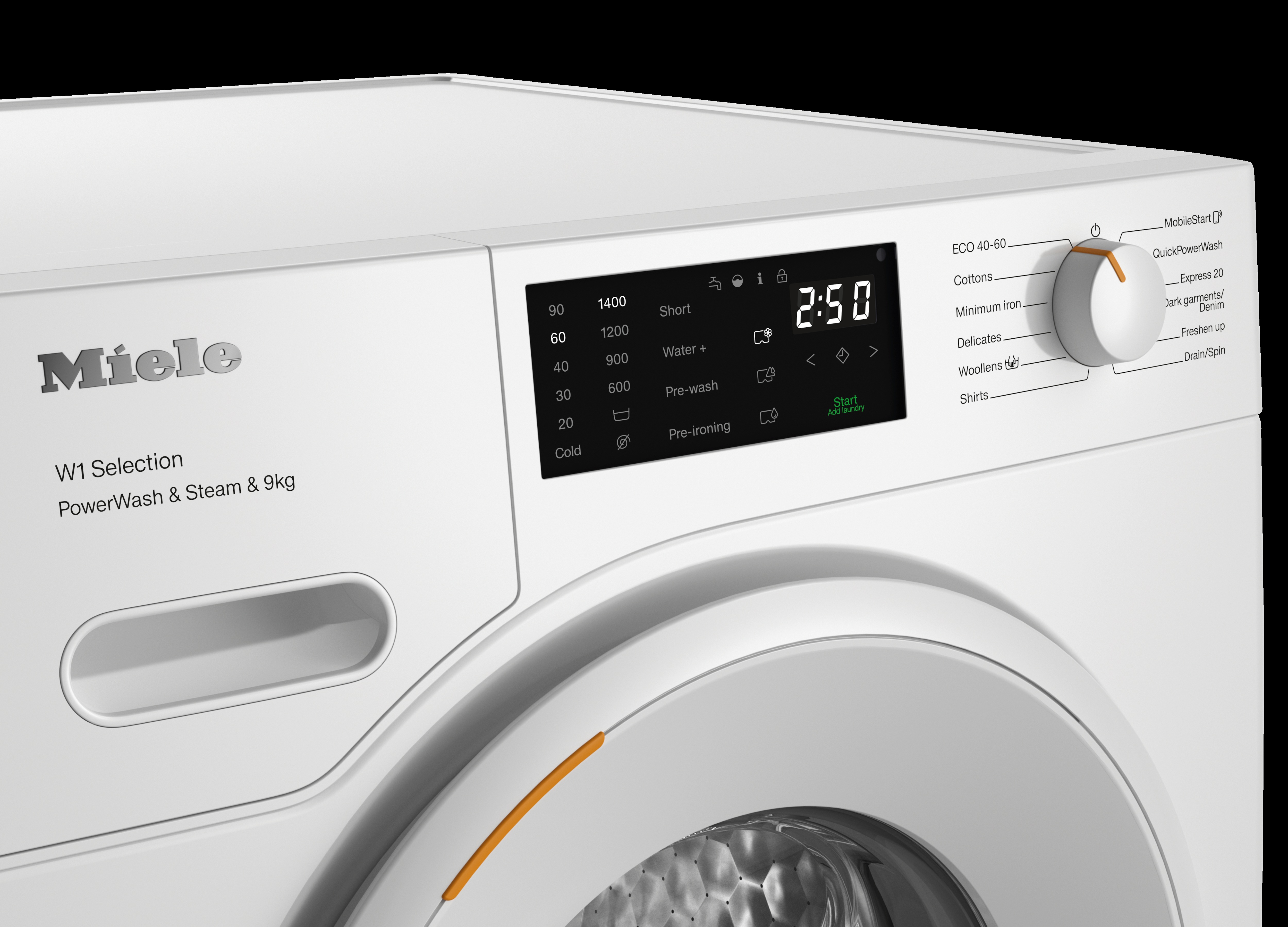 Стиральная машина Miele WSD383 WCS PWash&Steam&9kg Lotus White, белый лотос
