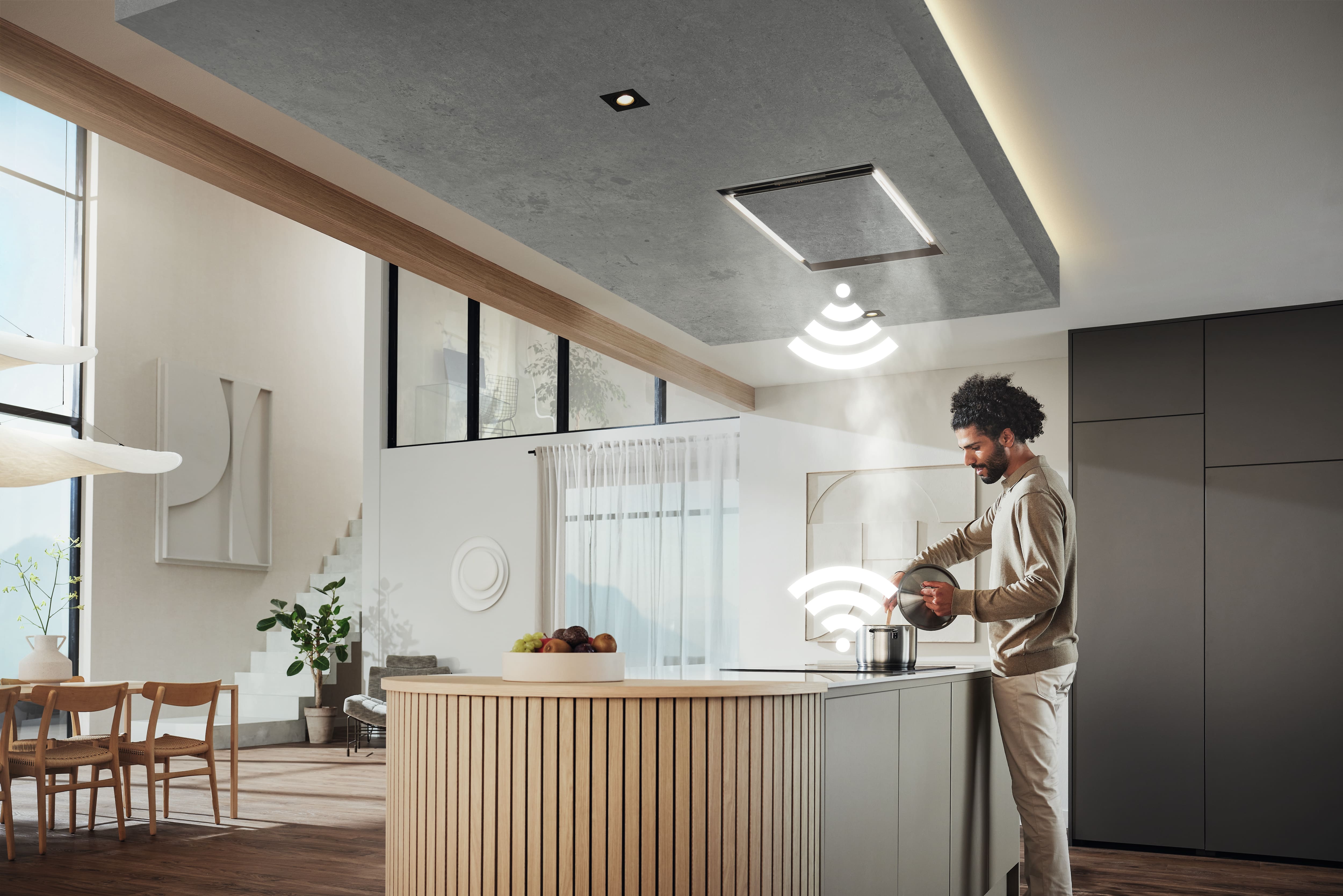 Вытяжка настенная Miele DAC 4940 Stella Ambient Stainless Steel, нержавеющая сталь