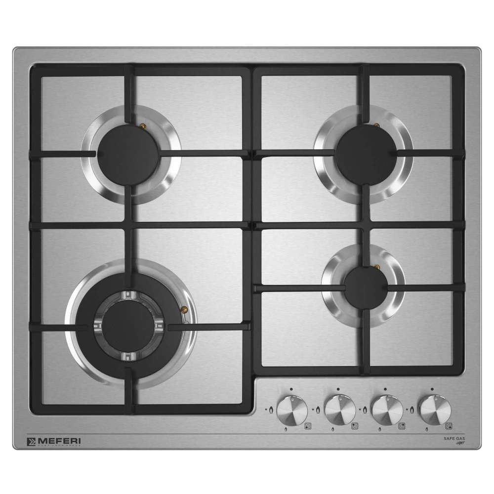 Варочная панель газовая Meferi MGH604IX LIGHT, нержавеющая сталь