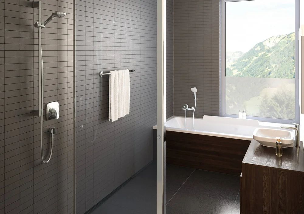 Смеситель для душа Hansgrohe Logis 71605000S (со скрытой частью 01800180), хром